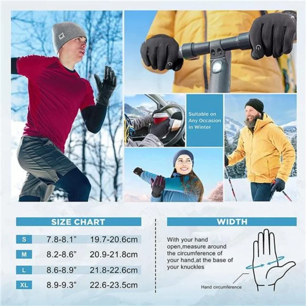 Women's Winter Gloves Waterproof Touch Screen Gloves